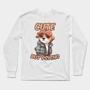 A cute dog wearing street fashion Long Sleeve T-Shirt